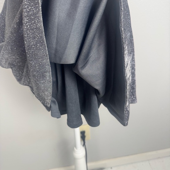 Speechless Juniors' Dress Size 3‎ Black Silver Shimmer  Homecoming Pockets Flare - Picture 3 of 12